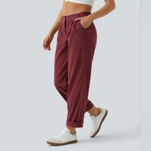Halara Casual Corduroy Pants Pomegranate Sz Large